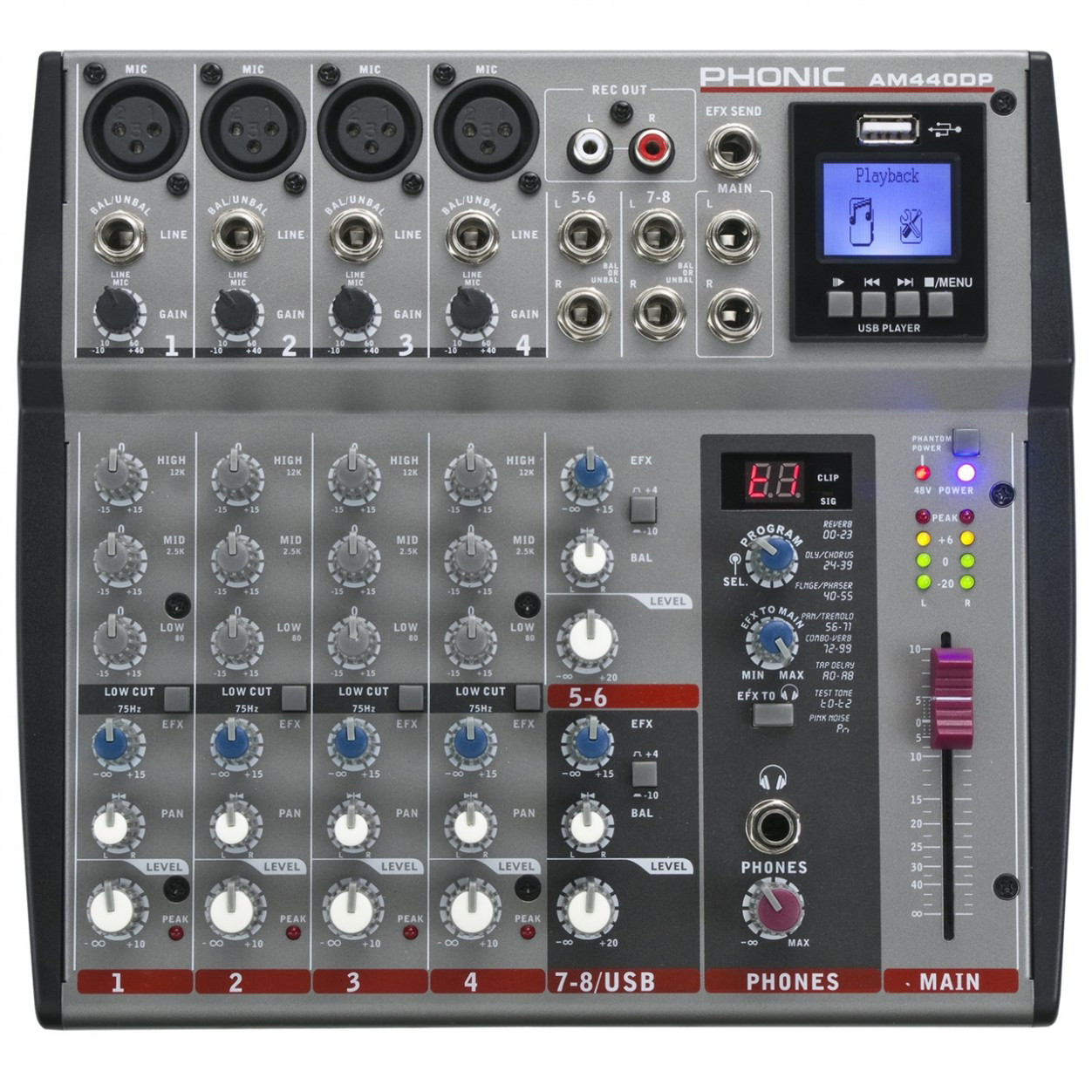 Phonic AM 440DP Аналоговые микшеры
